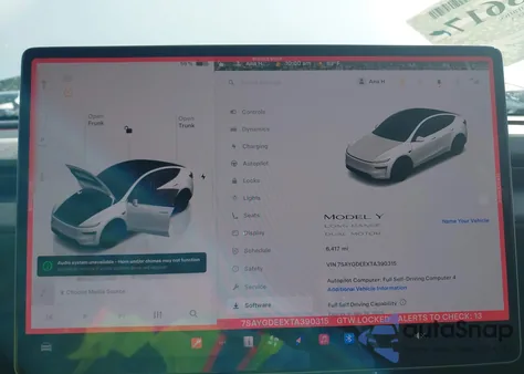 2026 Tesla Model Y from USA, damaged, VIN 7SAYGDEEXTA390315